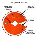 Micro Gainz Dumbbell Fractional 1.25lb Weight Plate, Ideal for Micro Loading, (Choose Color) 2 Piece Fractional Weight Plates, Designed for Dumbbell Training, Made In USA