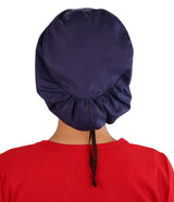 Sparkling EARTH Riley Medical Scrub Caps with Flat Front and Roomy Back - Adjustable Cord Lock Closure - Made in The USA!