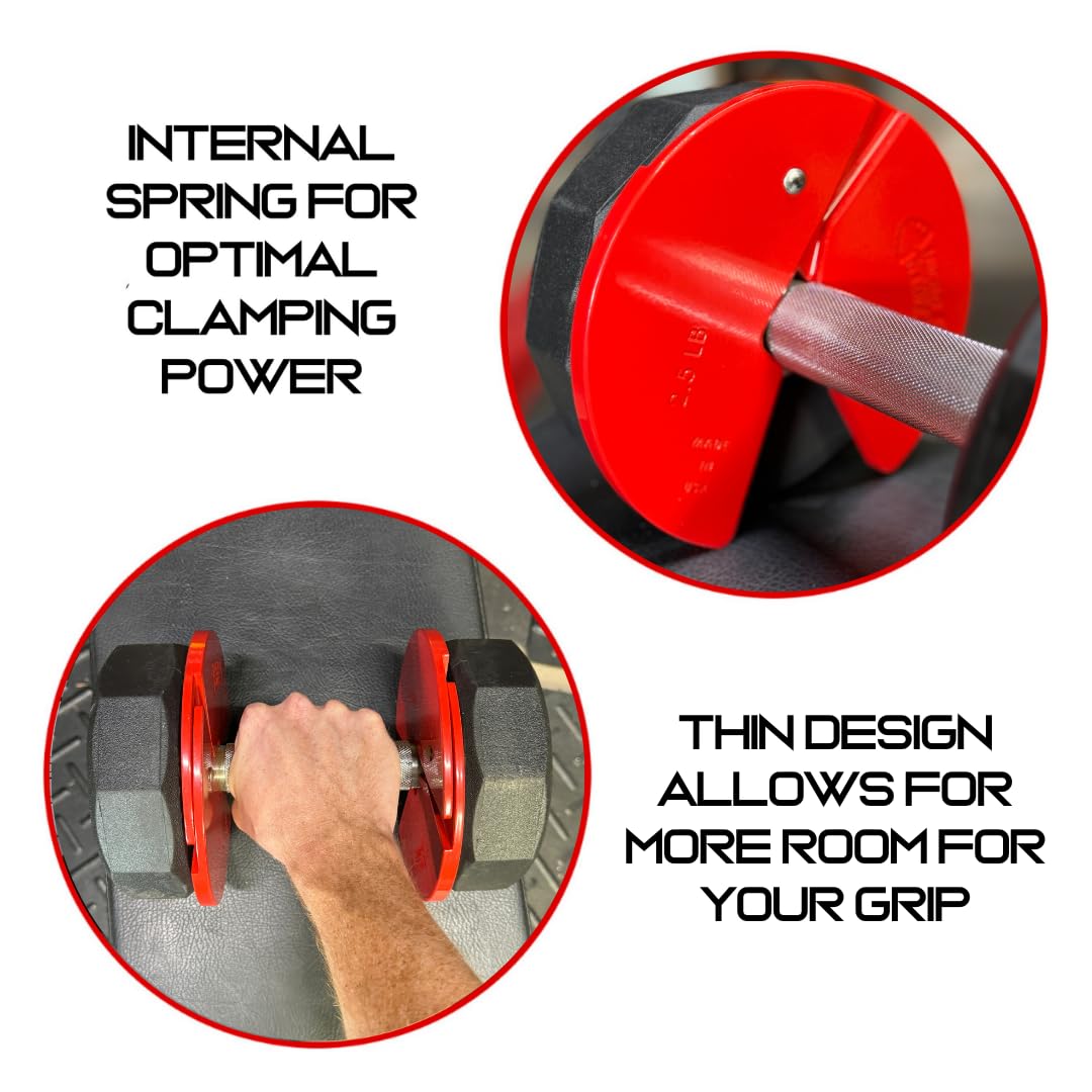 Micro Gainz Dumbbell Fractional 2.5 lb Weight Plate, Ideal for Micro Loading, (Choose Color) 4 Piece Fractional Weight Plates, Designed for Dumbbell Training, Made In USA