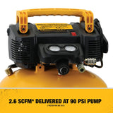 DEWALT Pancake Air Compressor, 6 Gallon, 165 PSI (DWFP55126)