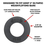 Micro Gainz Kilogram Fractional Weight Plate Set of 2 Plates, .25KG, .50KG or 1KG, Plate Set Designed for Olympic Barbells & Strength Training, Made in USA