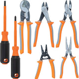 Klein Tools 1005RINS Insulated Pliers, Made in USA, Cutting / Crimping Tool for Insulated and Non-Insulated 10 to 22 AWG Wire and Connectors,1000V Rated