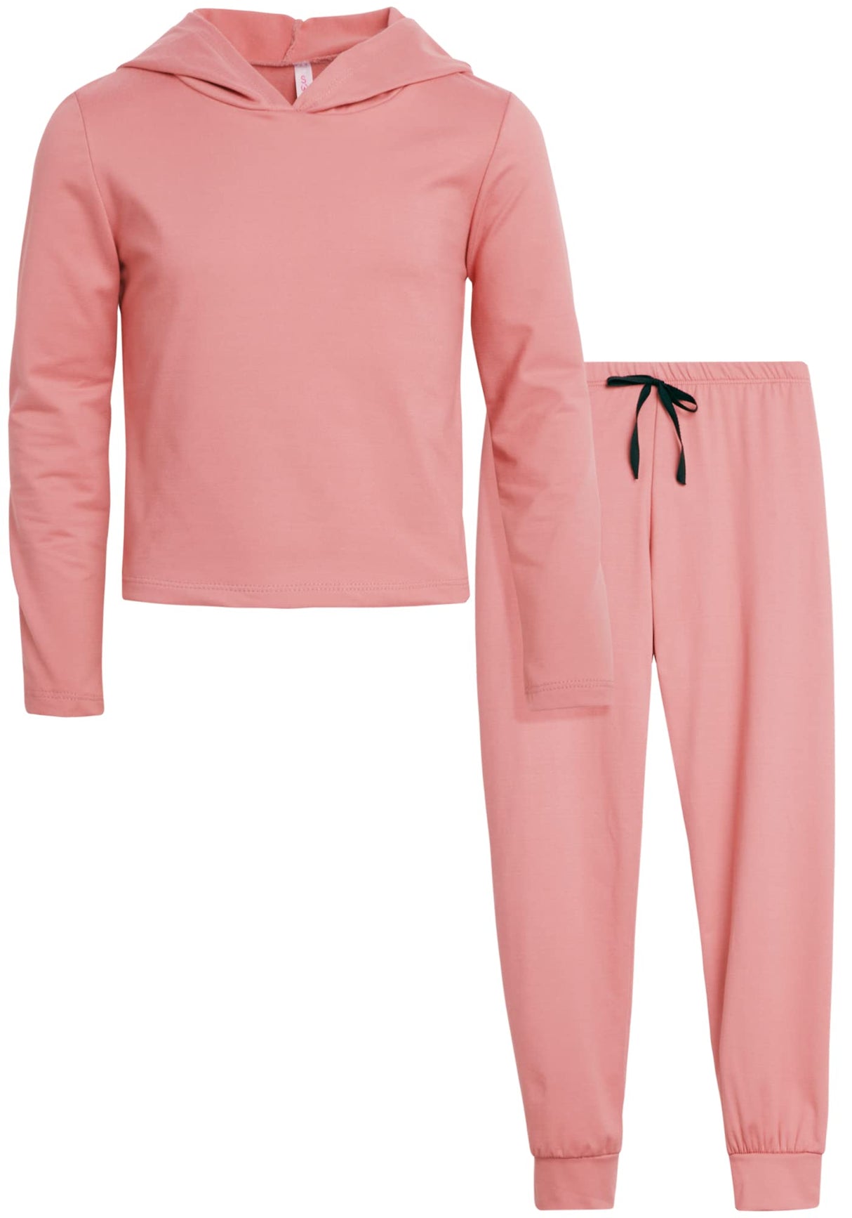 Sweet Hearts Girls' Sweatsuit Set - 2 Piece Super Soft Fleece Lined Pullover Hoodie and Jogger Sweatpants: Made in USA (7-16)