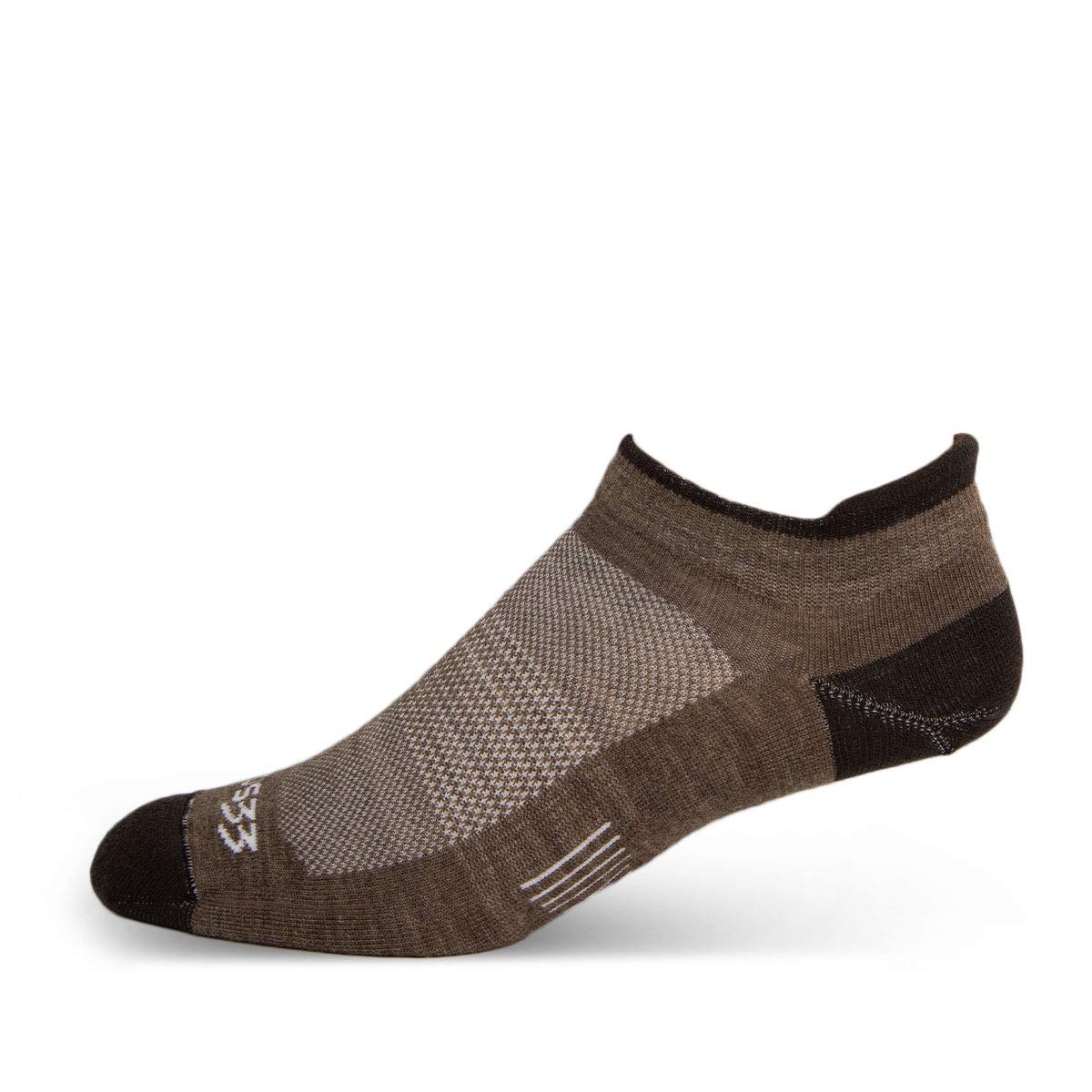 USA Made - No Show Tab Socks - Running Socks - Merino Wool - Mountain Heritage