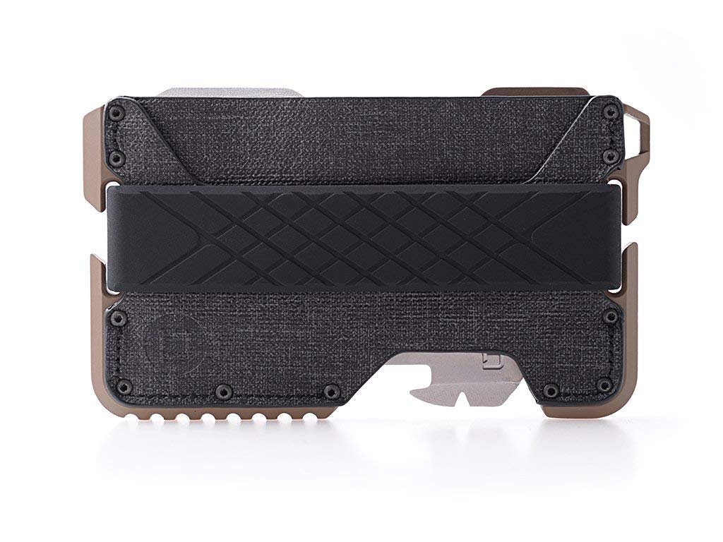 Dango Slim Minimalist Wallet for Men - RFID Blocking - Leather + Multi-Tool