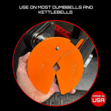 Micro Gainz Dumbbell Fractional 2.5 lb Weight Plate, Ideal for Micro Loading, (Choose Color) 4 Piece Fractional Weight Plates, Designed for Dumbbell Training, Made In USA