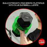 Micro Gainz Dumbbell Fractional 2.5 lb Weight Plate, Ideal for Micro Loading, (Choose Color) 4 Piece Fractional Weight Plates, Designed for Dumbbell Training, Made In USA