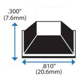 Clear Rubber Feet (53 Pack) Self Stick Bumper Pads - Made in USA - Adhesive Tall Square Bumpers for Electronics, Speakers, Laptop, Appliances, Furniture, Computers