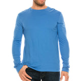 YURO-K Men's Premium Cotton Classic Long Sleeve Crew Neck T-Shirt S - XX Large