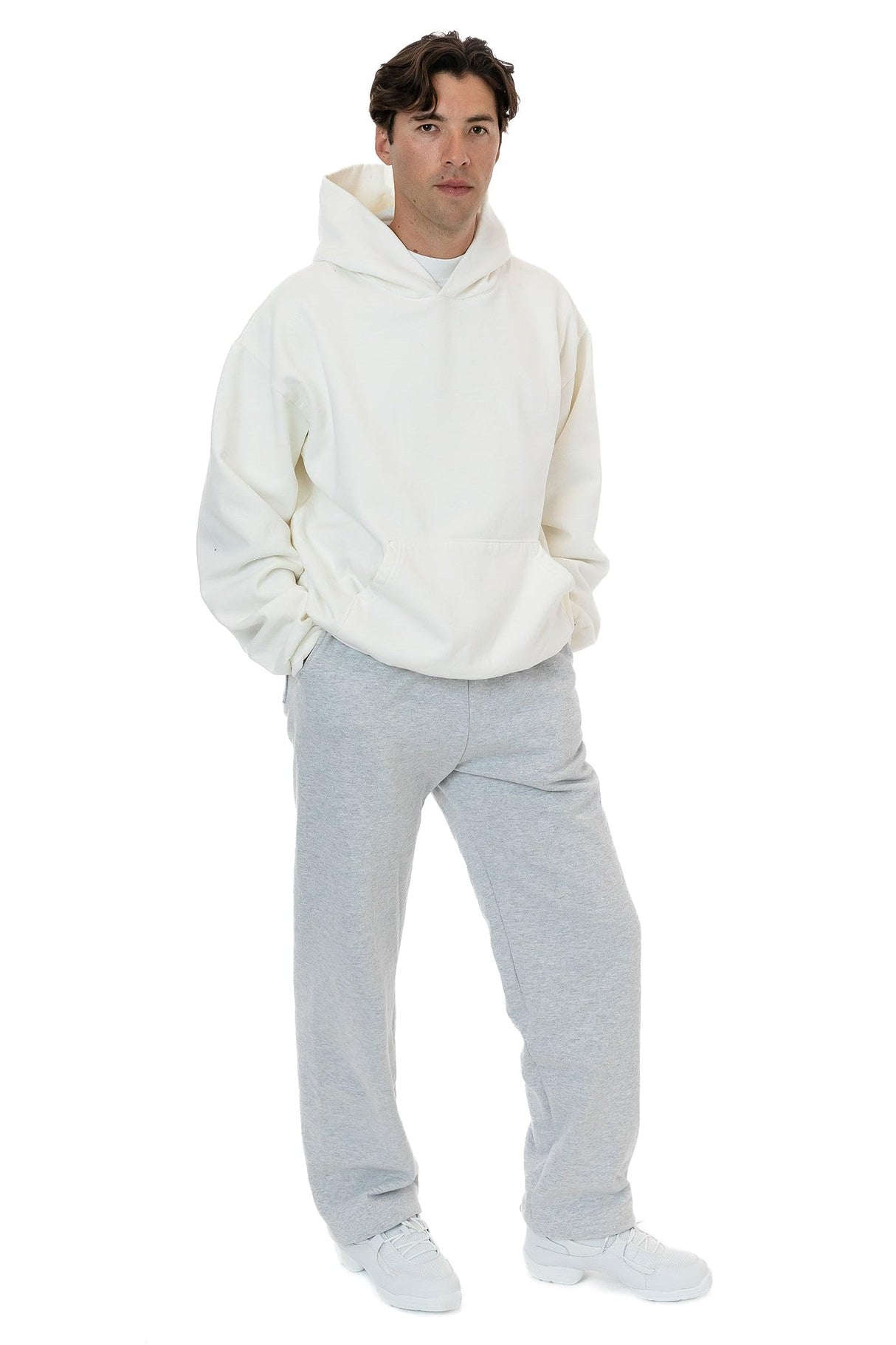 Heavy Fleece Wide Leg Sweatpants (Piece Dye)