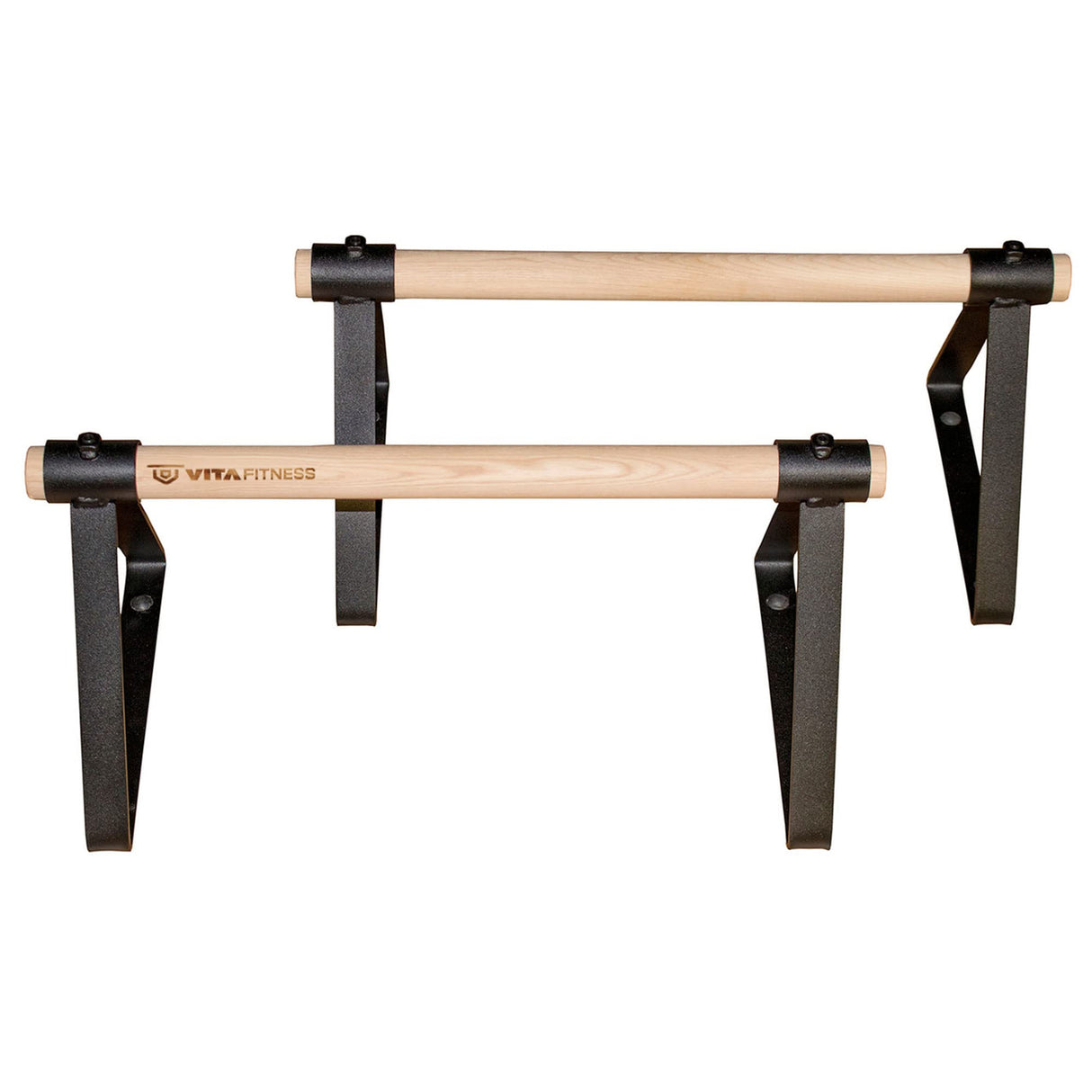 Vita Vibe - USA Made - Wood Large Parallettes Set 18" - 24" Long