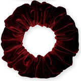 Velvet Scrunchies Jumbo Size Plush Big Ponytail Holders Thick Braided Locked Hair Big Made in the USA Green Pine