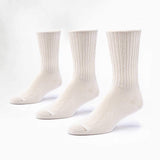 Maggie's Organic Natural Cotton Tri-pack Cushion Crew Socks