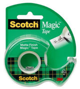 Scotch Magic Tape, Dispensered Rolls, 3/4 x 300 Inches, 6 Pack (3105)
