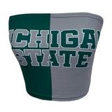 Lojobands Women's Tailgate Outfit College Two Tone Color Block Tube Top Made in USA One Size Fits Most