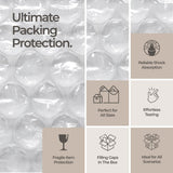 Bubble cusion for Packing & Moving - 12" Width X 175 FT - Bubble cusion for Moving, Extra Protection for Shipping, Packaging Boxes & Mailers, Perforated Every 12 IN, Clear Cushioning Wrap