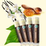USDA Organic Lip Balm 6-Pack by Earth's Daughter Stocking Stuffers - Fruit Flavors, Beeswax, Coconut Oil, Vitamin E - Best Lip Repair Chapstick for Dry Cracked Lips - Moisturizing Lip Care