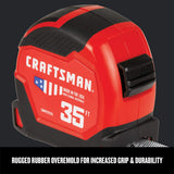 CRAFTSMAN Tape Measure, PROREACH, 25-Foot (CMHT37665S)