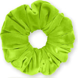 Velvet Scrunchies King Size Leopard XXL Plush Ponytail Holders Oversized Big Made in the USA