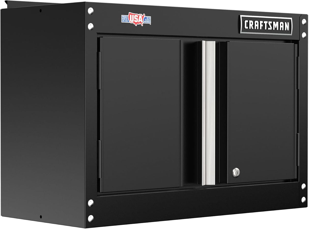 CRAFTSMAN Metal Garage Storage Cabinet, Wall Cabinet, 18 Inch (CMST21802BK)