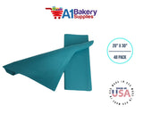 Caribbean Teal Tissue Paper 20 Inch x 30 Inch - 48 XL Sheets Premium Quality Tissue Paper by A1 bakery supplies