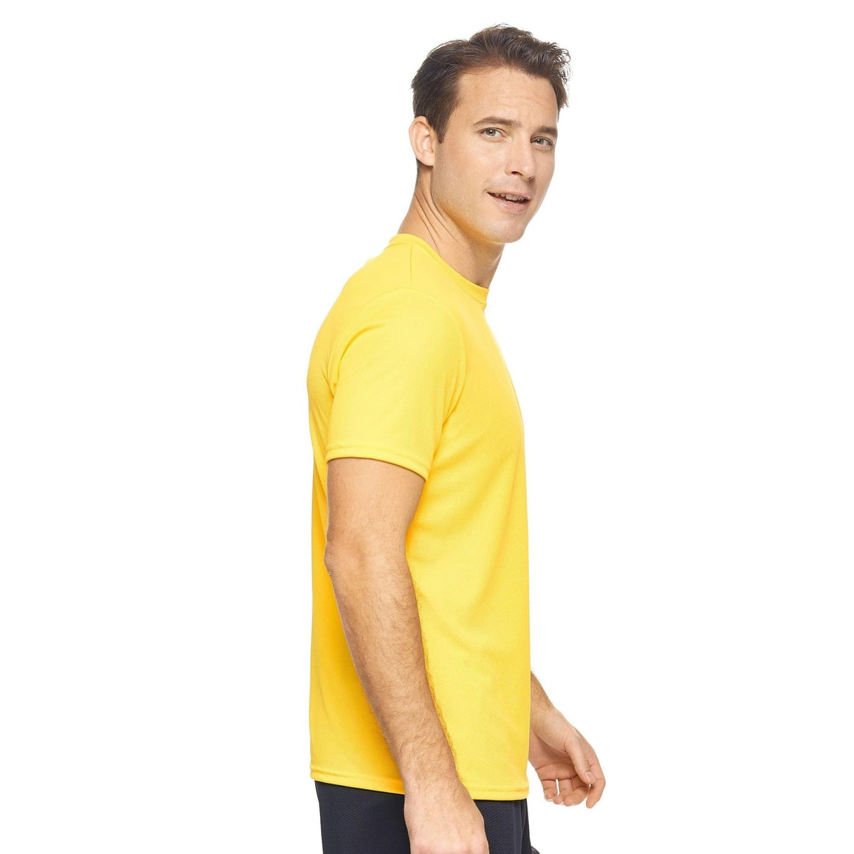 Expert Brand USA-Made Men's Oxymesh Crewneck Short Sleeve Active T-Shirt for Sports Hiking Running Gym