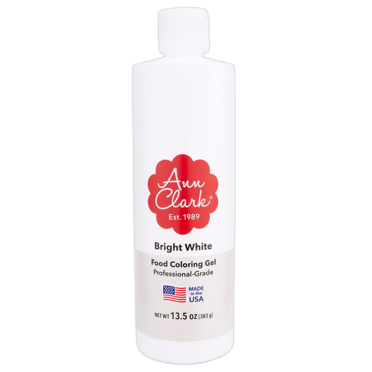 Ann Clark Bright White Food Coloring Gel Large 4.5 oz Professional Grade Made in USA