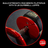 Micro Gainz Dumbbell Fractional 2.5 lb Weight Plate, Ideal for Micro Loading, (Choose Color) 4 Piece Fractional Weight Plates, Designed for Dumbbell Training, Made In USA