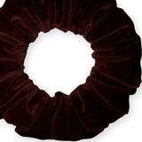 Velvet Scrunchies Jumbo Size Plush Big Ponytail Holders Thick Braided Locked Hair Big Made in the USA Green Pine
