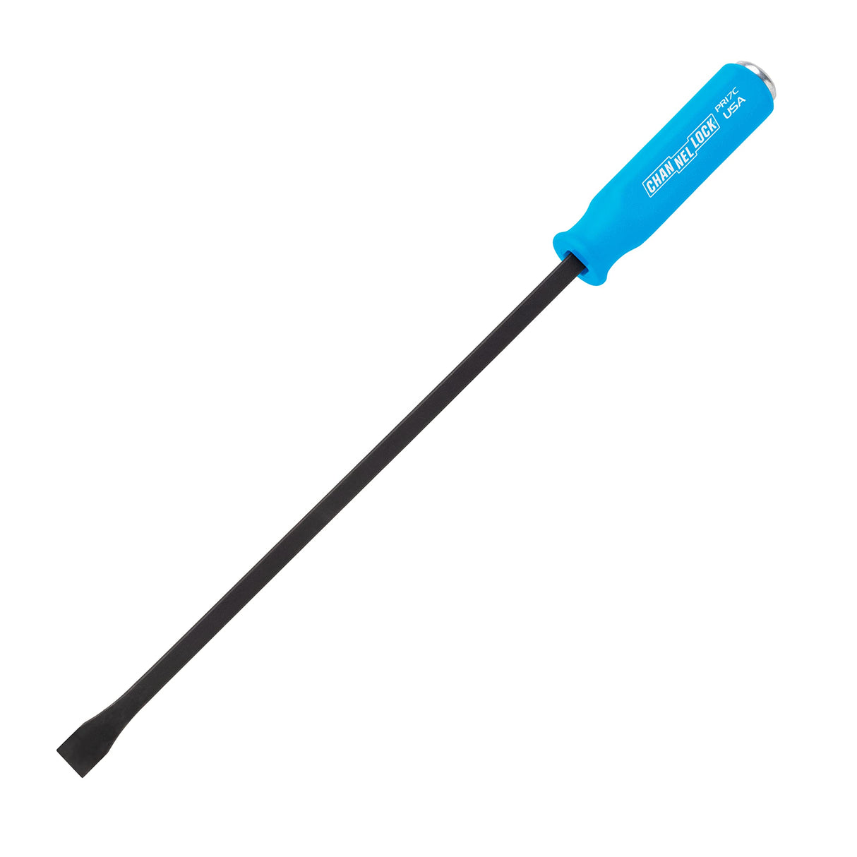 CHANNELLOCK 5/8 x 12-inch Professional Pry Bar, 17-inch Overall Length, Made in USA, Molded 4-Sided Textured Grip