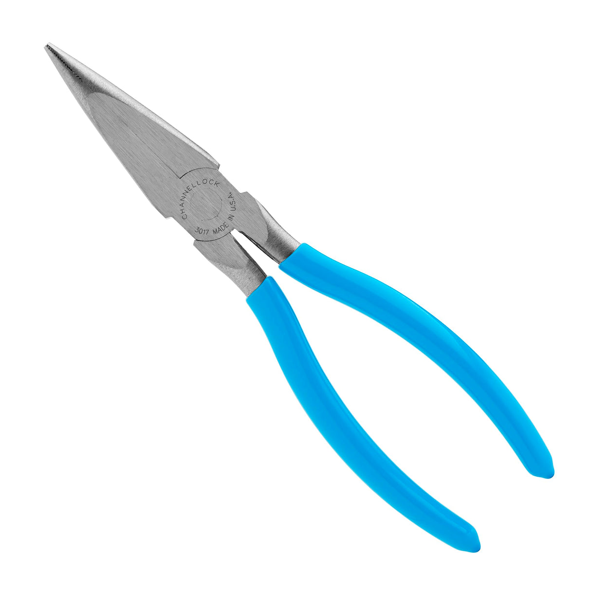 Channellock 326 6-Inch Long Nose Plier with Side Cutter, Blue