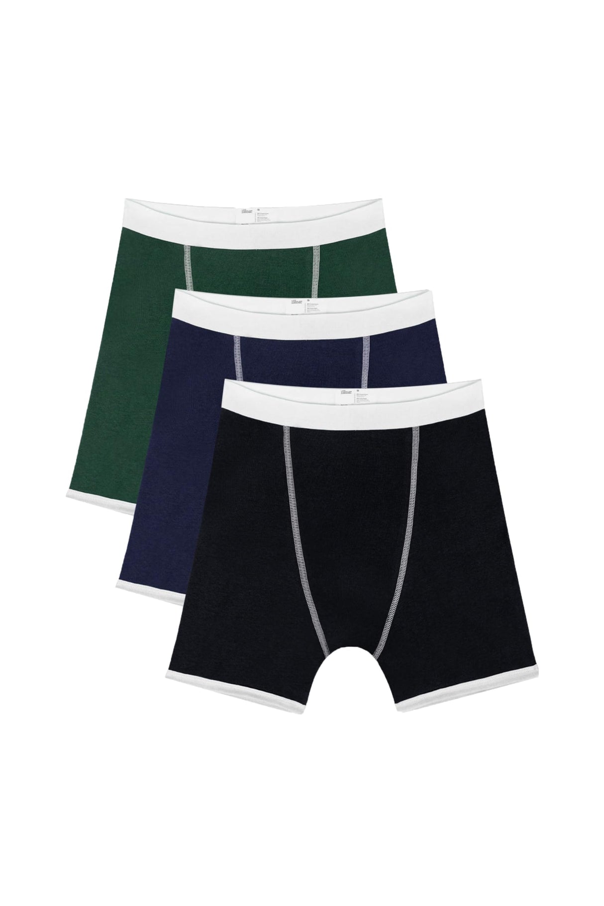 Los Angeles Apparel 3 Pack Men's Baby Rib Boxer Brief