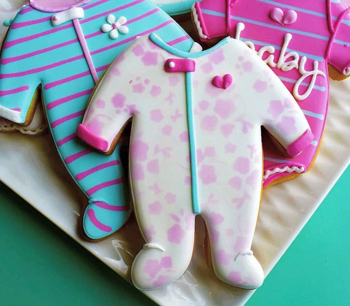 Baby Footie Pajamas/PJs Cookie Cutter, 4.5" Made in USA by Ann Clark