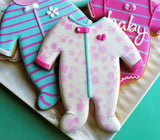 Baby Footie Pajamas/PJs Cookie Cutter, 4.5" Made in USA by Ann Clark