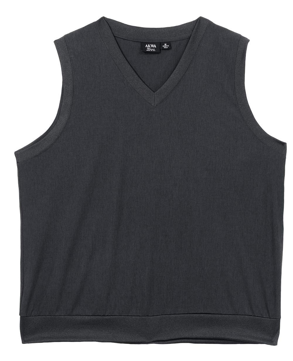 Akwa Made in USA Men's Microfiber Water Repellent V-Neck Pullover Golf Vest