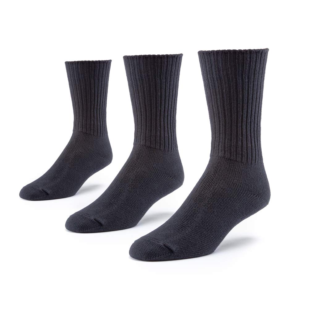 Maggie's Organic Natural Cotton Tri-pack Cushion Crew Socks