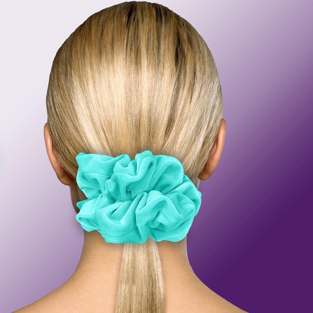 Velvet Scrunchies King Size Leopard XXL Plush Ponytail Holders Oversized Big Made in the USA