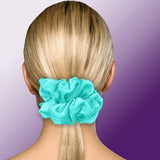 Velvet Scrunchies King Size Leopard XXL Plush Ponytail Holders Oversized Big Made in the USA