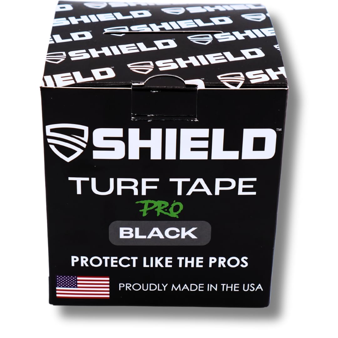 SHIELD Turf Tape Pro | Turf Tape Football - Waterproof, USA Made, 10 Yards, Extra Wide for arms, 4-Way Stretch Flexibility, White