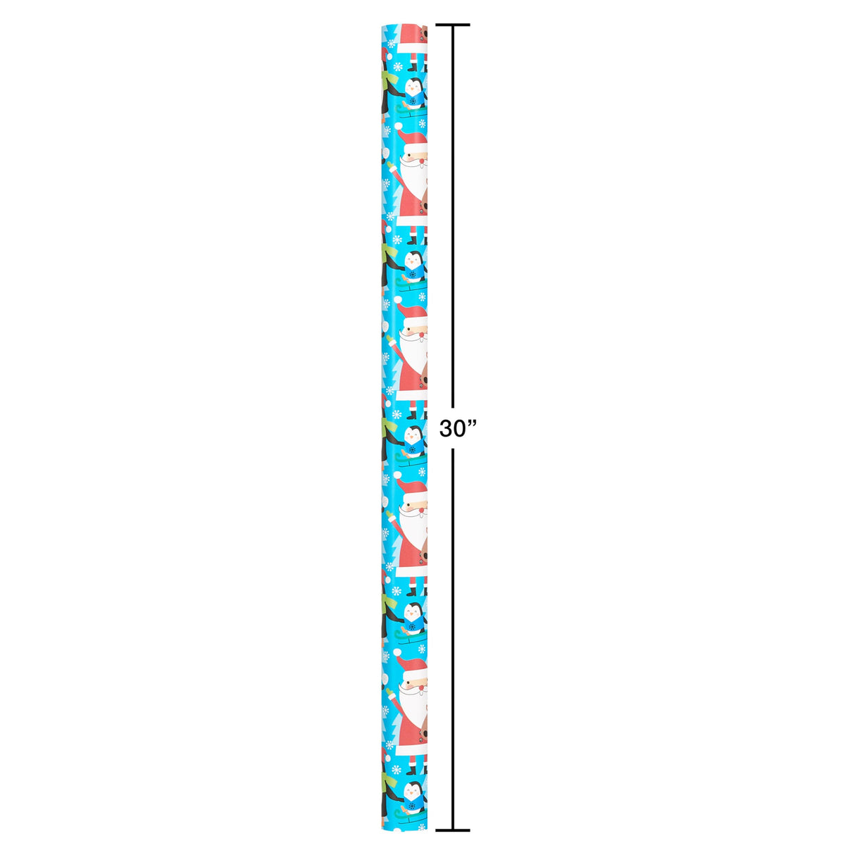 American Greetings 120 sq. ft. Reversible Kids Christmas Wrapping Paper Bundle, Santa, Snowmen and Candy Canes (3 Extra Wide Rolls 40 in. x. 12 ft.)