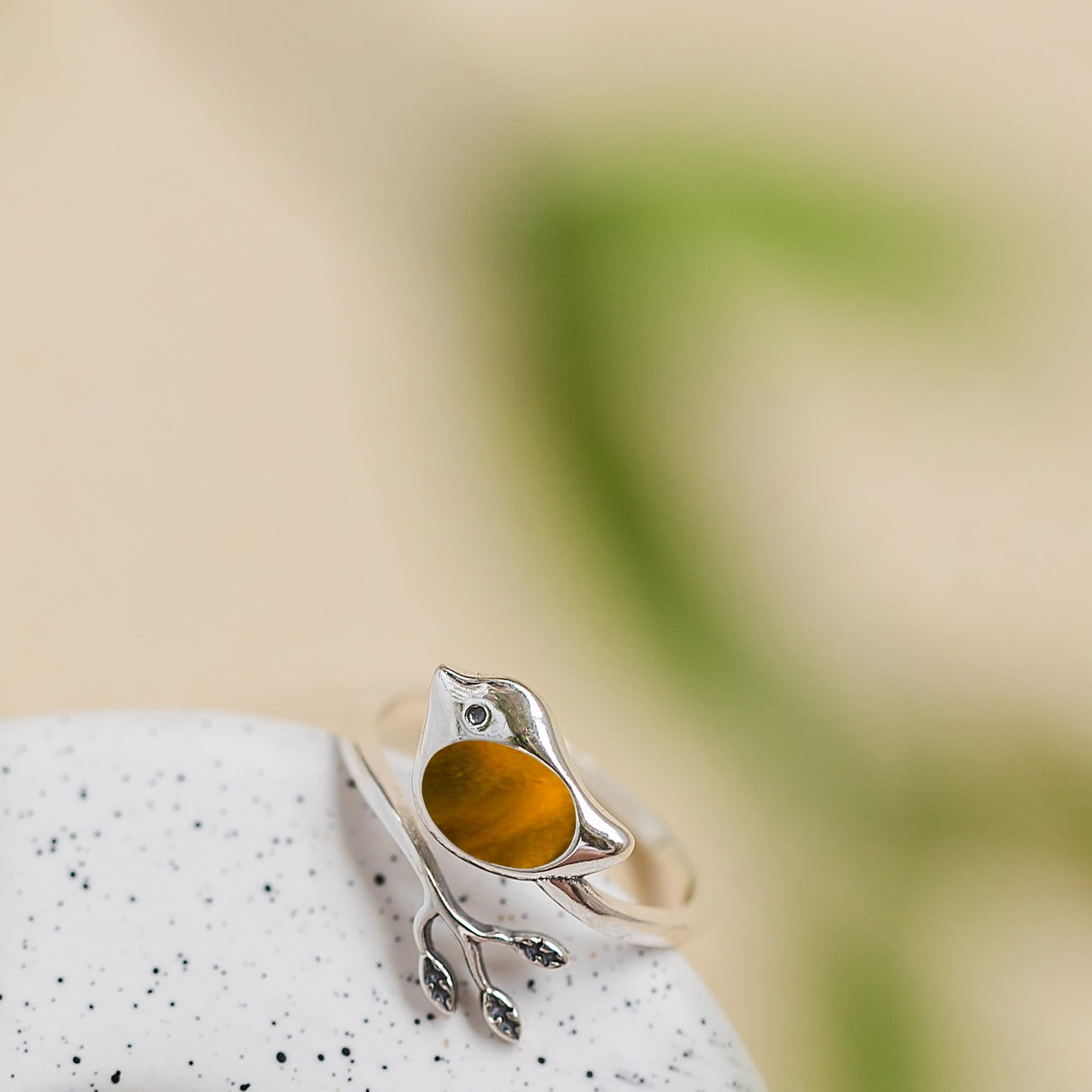 Bottled Up Designs Handmade Little Bird Ring, Recycled Antique Bottles, Sterling Silver, Eco Friendly, Made in USA, Birthday Gifts, Mothers Day, Women, Anniversary (Red Beer Bottle)
