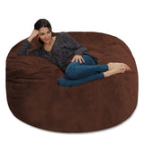 Chill Sack Bean Bag Chair: Giant 5' Memory Foam Furniture Bean Bag - Big Sofa with Soft Micro Fiber Cover - Black