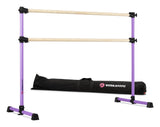 VITA Barre Portable Freestanding Double Ballet Barre, Prodigy, with Carry Bag | Adjustable Height, USA Made, Home or Gym Exercise Equipment for Kids & Adults | Dance, Fitness, Pilates