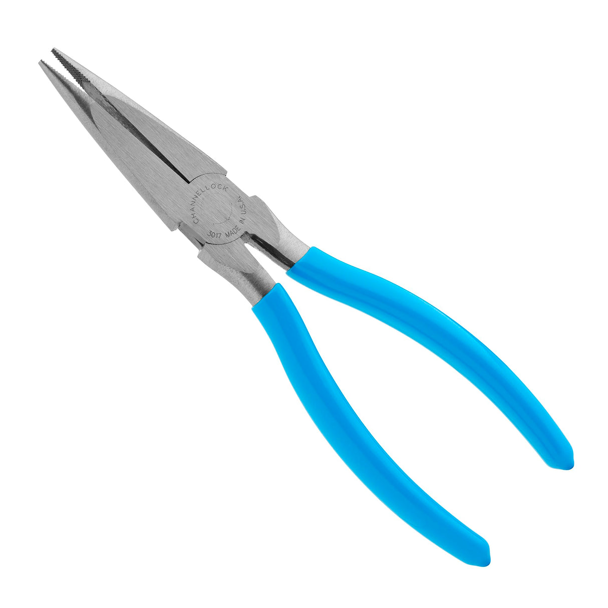 Channellock 326 6-Inch Long Nose Plier with Side Cutter, Blue