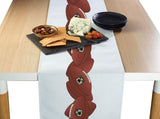 Fabric Textile Products | Football Garland Tablecloth | Game Day Rectangular Tablecloth | 60" x 84" | Machine Washable and Stain-Resistant for Easy Care | Made in The USA
