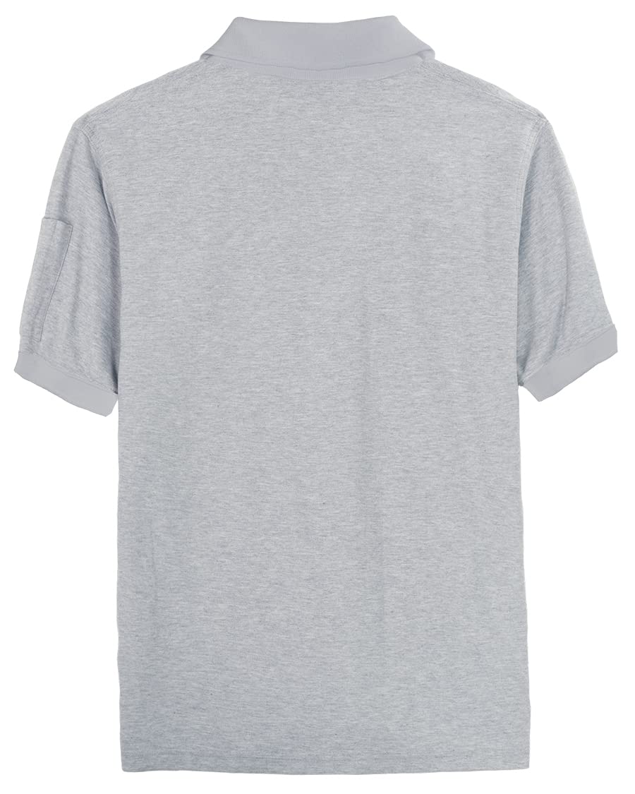 Akwa Men's Short Sleeve Cotton Pique Tactical Polo Made in USA
