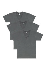 Los Angeles Apparel 3 Pack Fine Jersey V-Neck Black T-Shirt