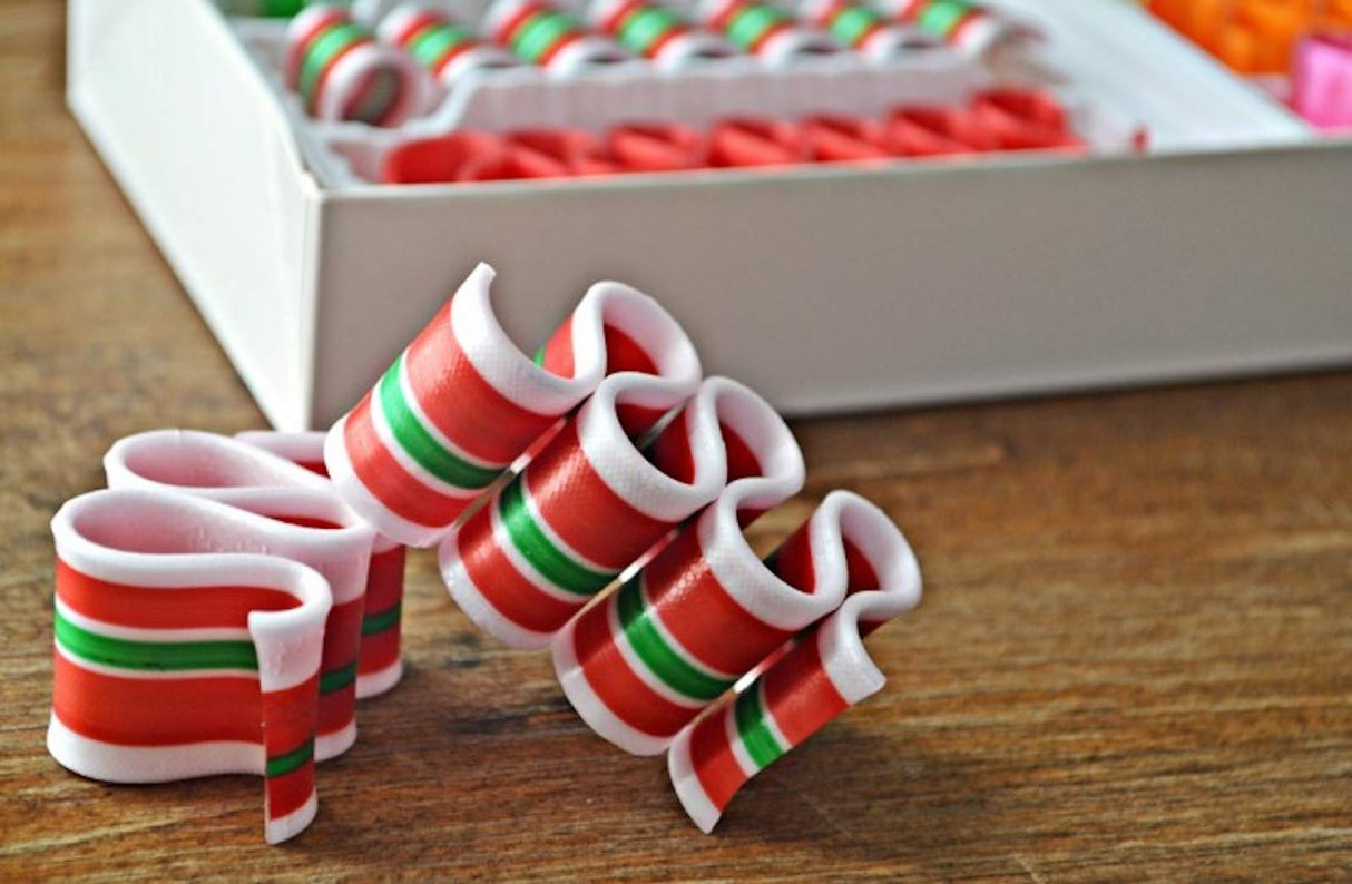 Sevigny's Thin Ribbon Candy Old-Fashioned Christmas Classic - Made in USA. 7 Oz. Box | 6 Flavors Variety Pack (1) (1)