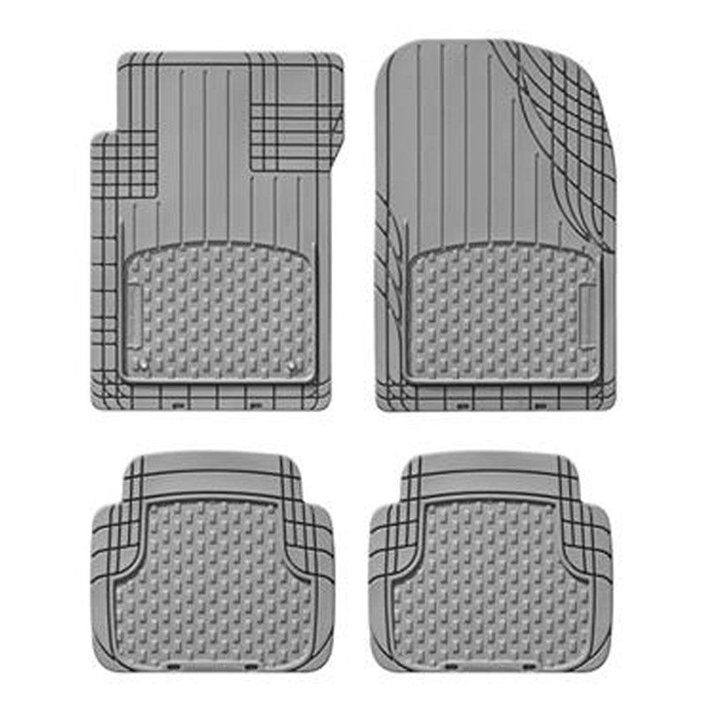 WeatherTech Semi Universal All Weather and Vehicle Trim to Fit Floor Mats - 4-Piece Set Black