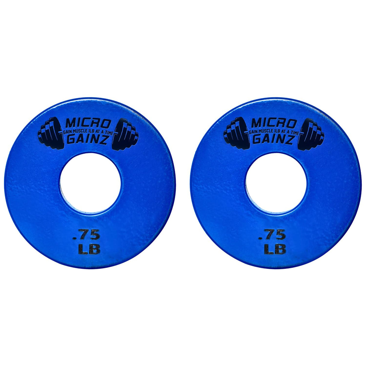 Micro Gainz Standard 1-Inch Center Hole Fractional 2 Pcs Color Weight Plates, Choose (.25LB-1LB) Designed for Standard 1-Inch Dumbbell & Barbell for Strength Training, Made in USA